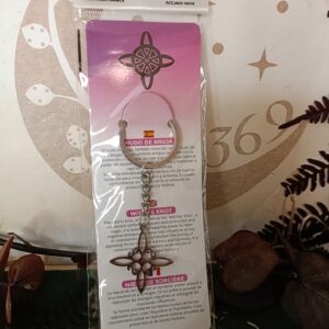 Llavero de Acero Inoxidable Nudo de Bruja