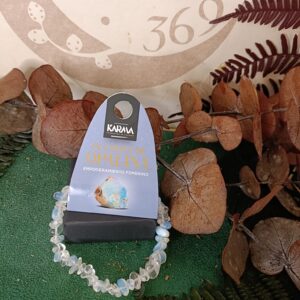 Pulsera Chip Elástica de Opalita