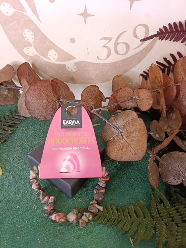 Pulsera Chip Elástica de Rodocrosita