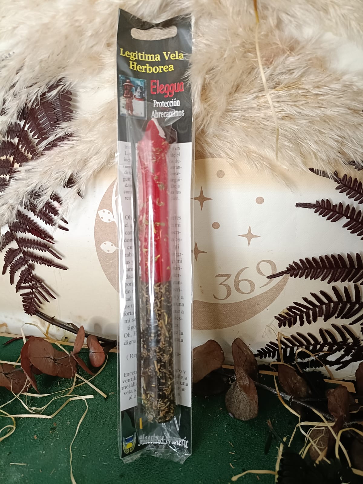 Legítima Vela Herbóra Potenciada Elegguá - Imagen 2