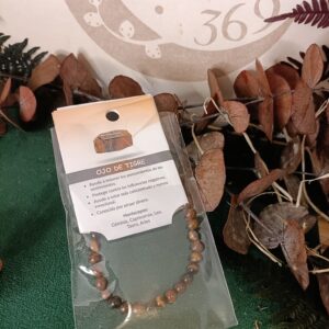 Pulsera Bola de Ojo de Tigre 6mm