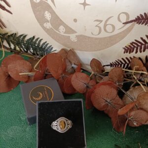 Anillo Ajustable con Ojo de Tigre