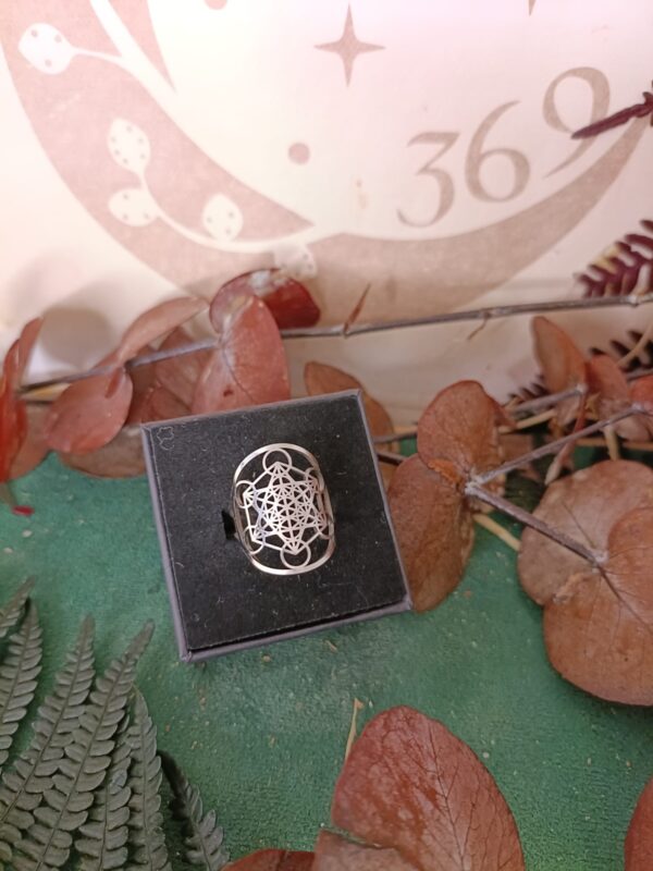 Anillo Metatrón Ajustable de Acero Inoxidable