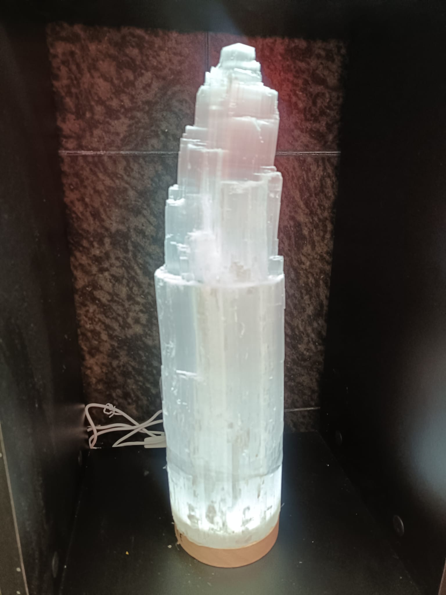 Lámpara de Selenita Natural (42x10 cm) - Imagen 5