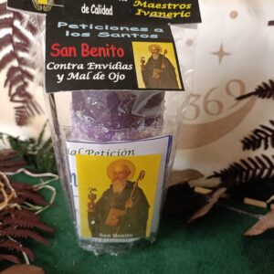 Velón San Benito — Protección Contra Envidias y Mal de Ojo