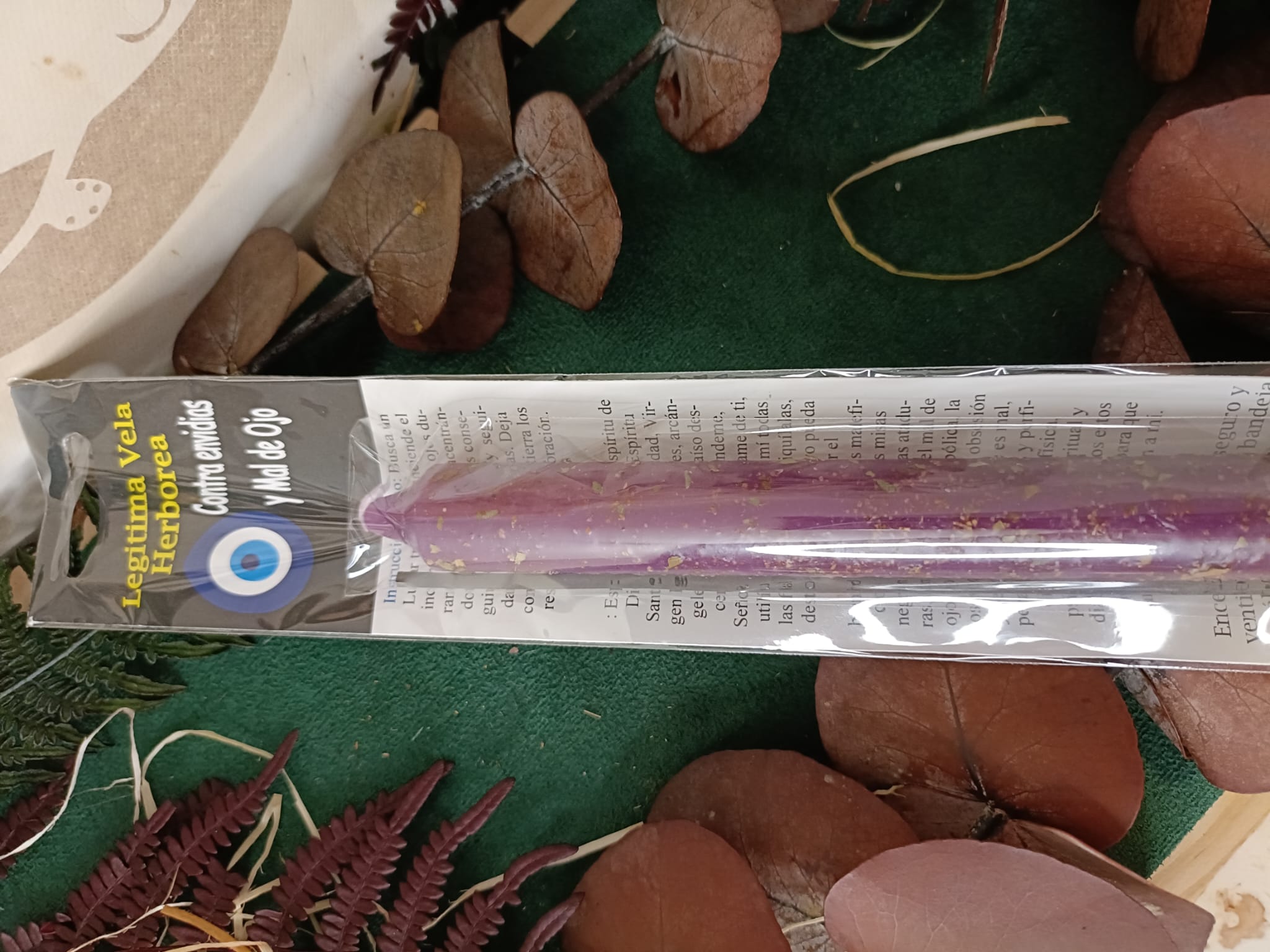 Legítima Vela Herbórea Potenciada Contra Envidias y Mal de Ojo - Imagen 2
