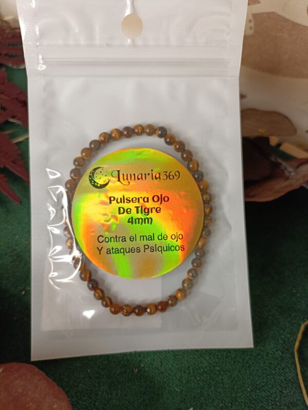 Pulsera de Ojo de Tigre 4 mm - Imagen 4