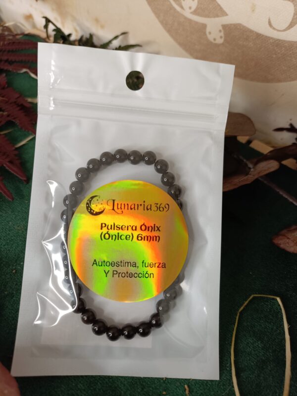 Pulsera de Ónix 6 mm - Imagen 4