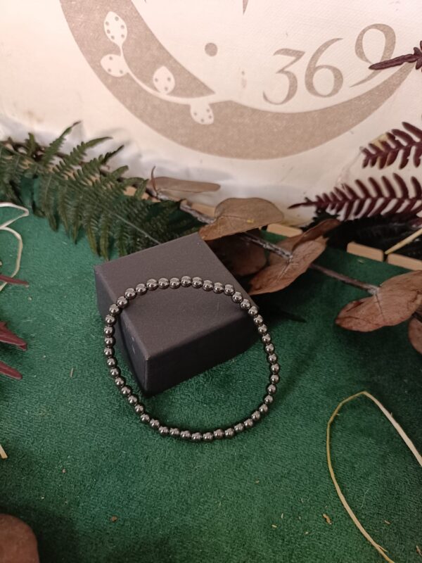 Pulsera de Hematite 4 mm - Imagen 3