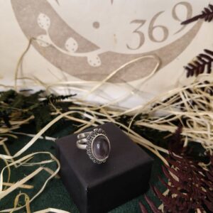 Anillo con Amatista – 2 cm – Protección y Equilibrio Espiritual