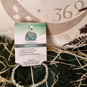 Pulsera de Bolas de Amazonita 4mm