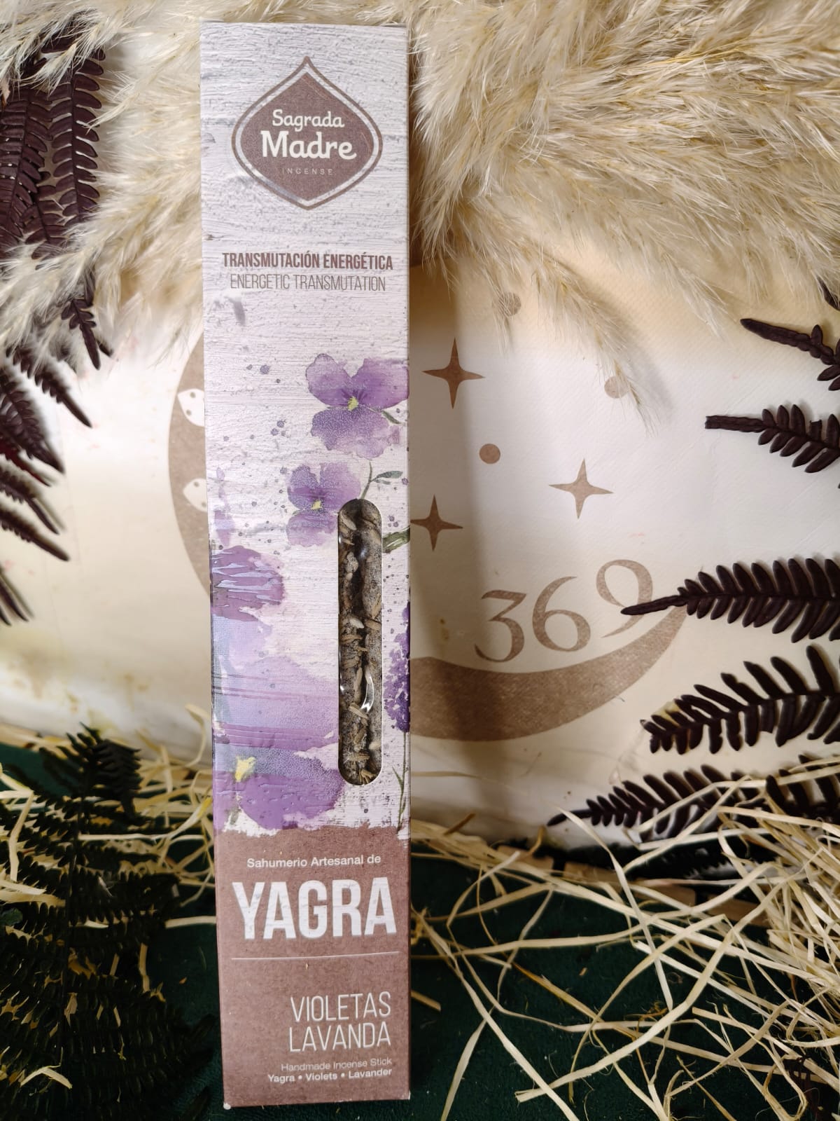 Incienso Yagra, Violetas y Lavanda – Sagrada Madre