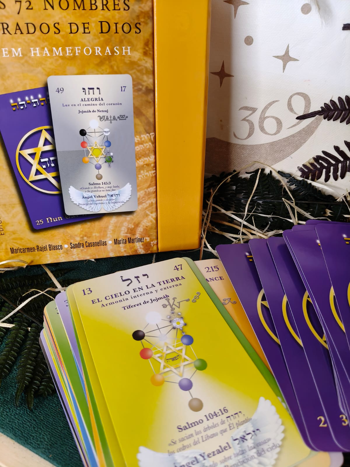 Los 72 Nombres Sagrados de Dios – Set de 72 láminas + libro - Imagen 2