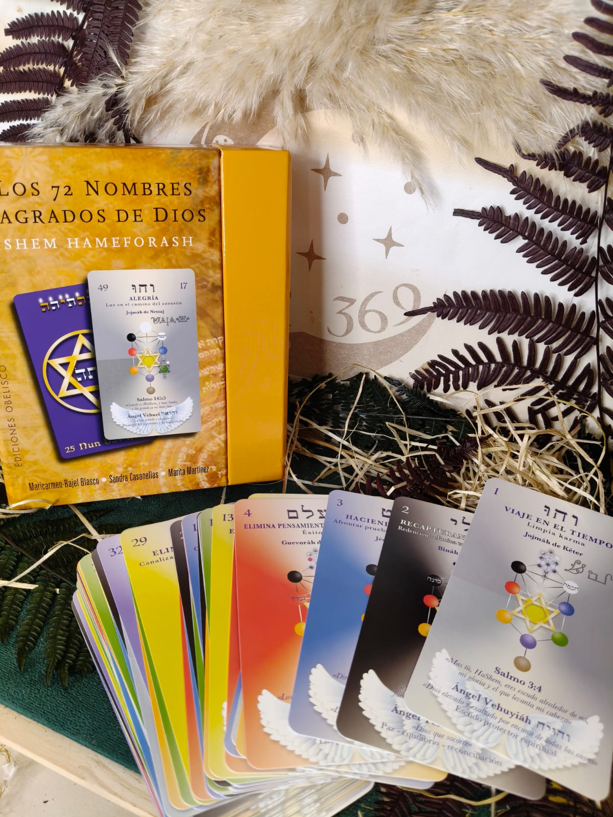 Los 72 Nombres Sagrados de Dios – Set de 72 láminas + libro