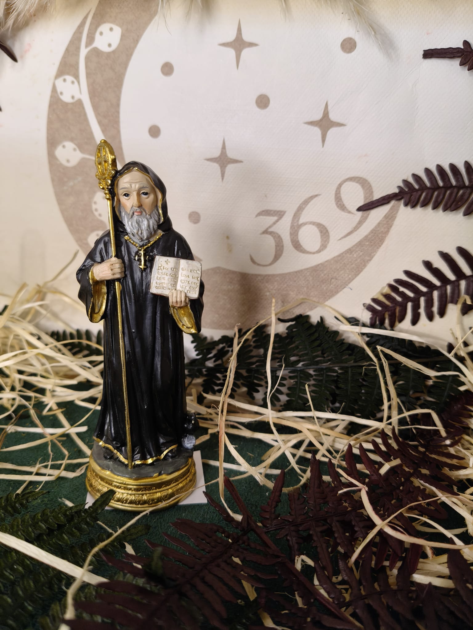 Figura de San Benito – 13 cm (Giordano di Ponzano) - Imagen 5