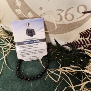 Pulsera de Bolas Turmalina Negra