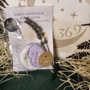 Jabón Artesanal Sol y Luna – Lavanda & Miel