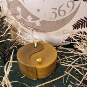 Vela de Miel Natural Ying Yang – Artesanal 100% Natural