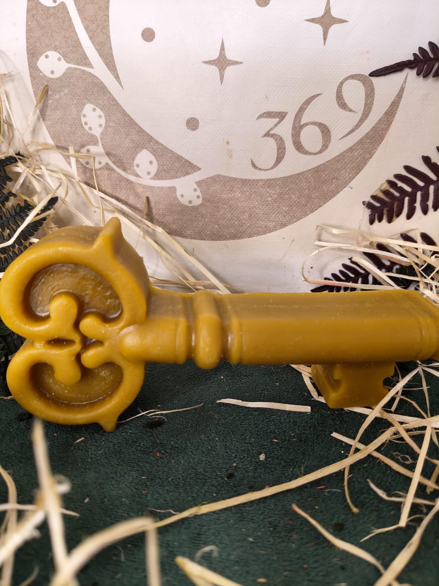 Vela de Miel Natural Llave – Artesanal 100% Natural - Imagen 4