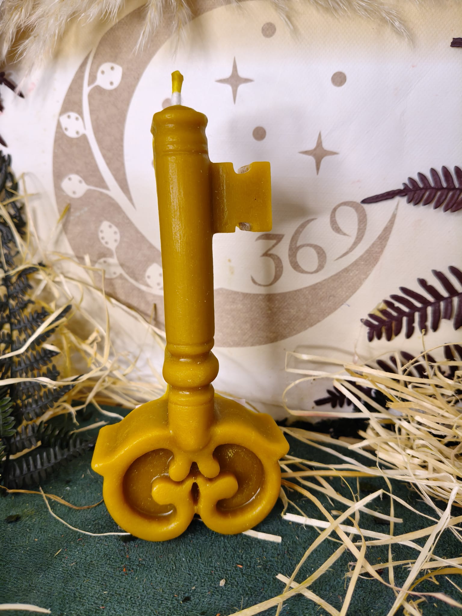 Vela de Miel Natural Llave – Artesanal 100% Natural - Imagen 3