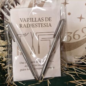 🔹 Varillas de Radiestesia de Acero Inoxidable con Instrucciones