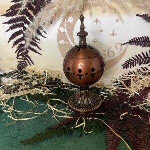 🔥 Quemador / incensario Redondo de Pie con Mango Desmontable