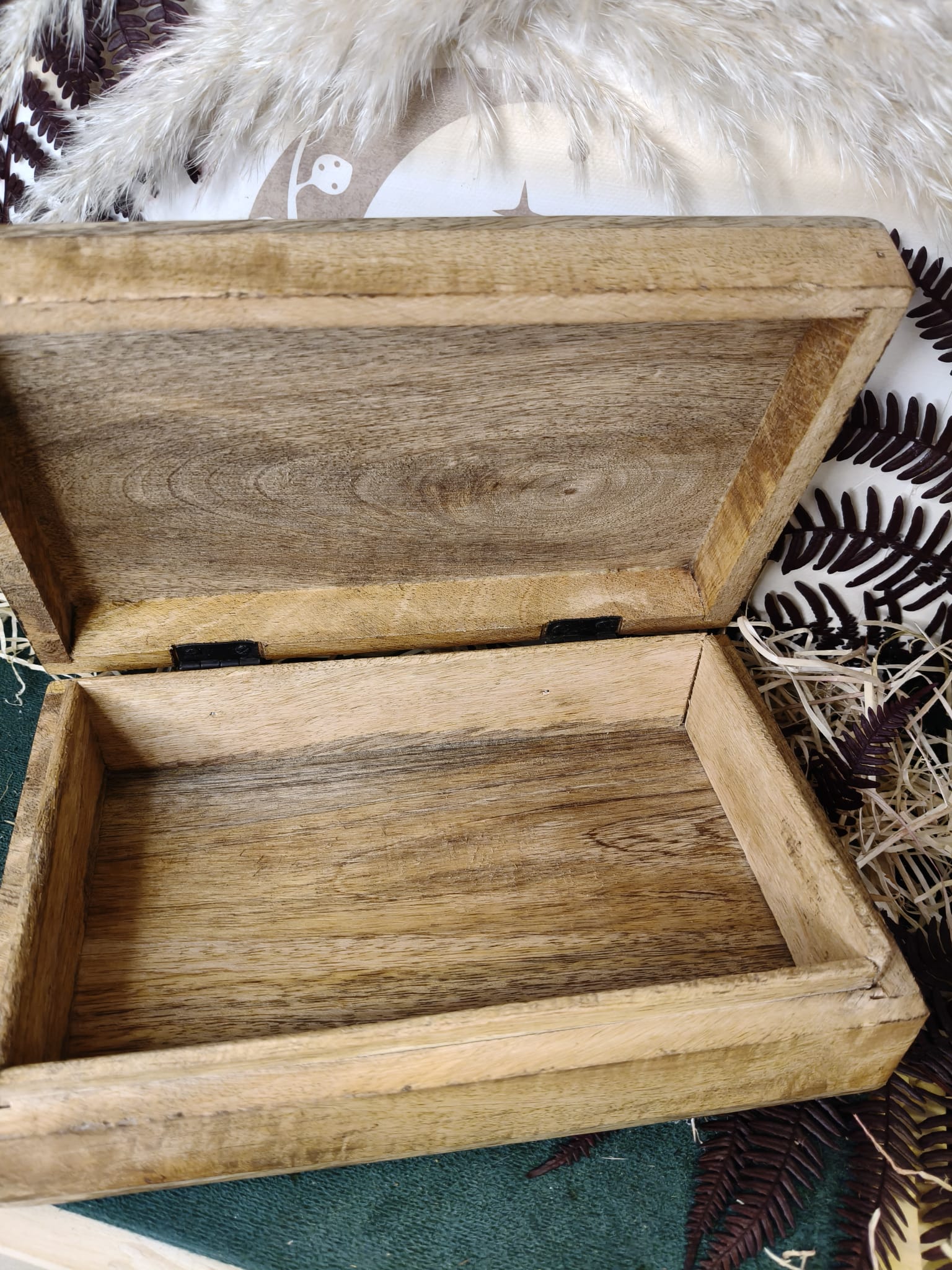 🔮 Caja Tarot Zodiaco de Madera con Grabados Esotéricos - Imagen 2