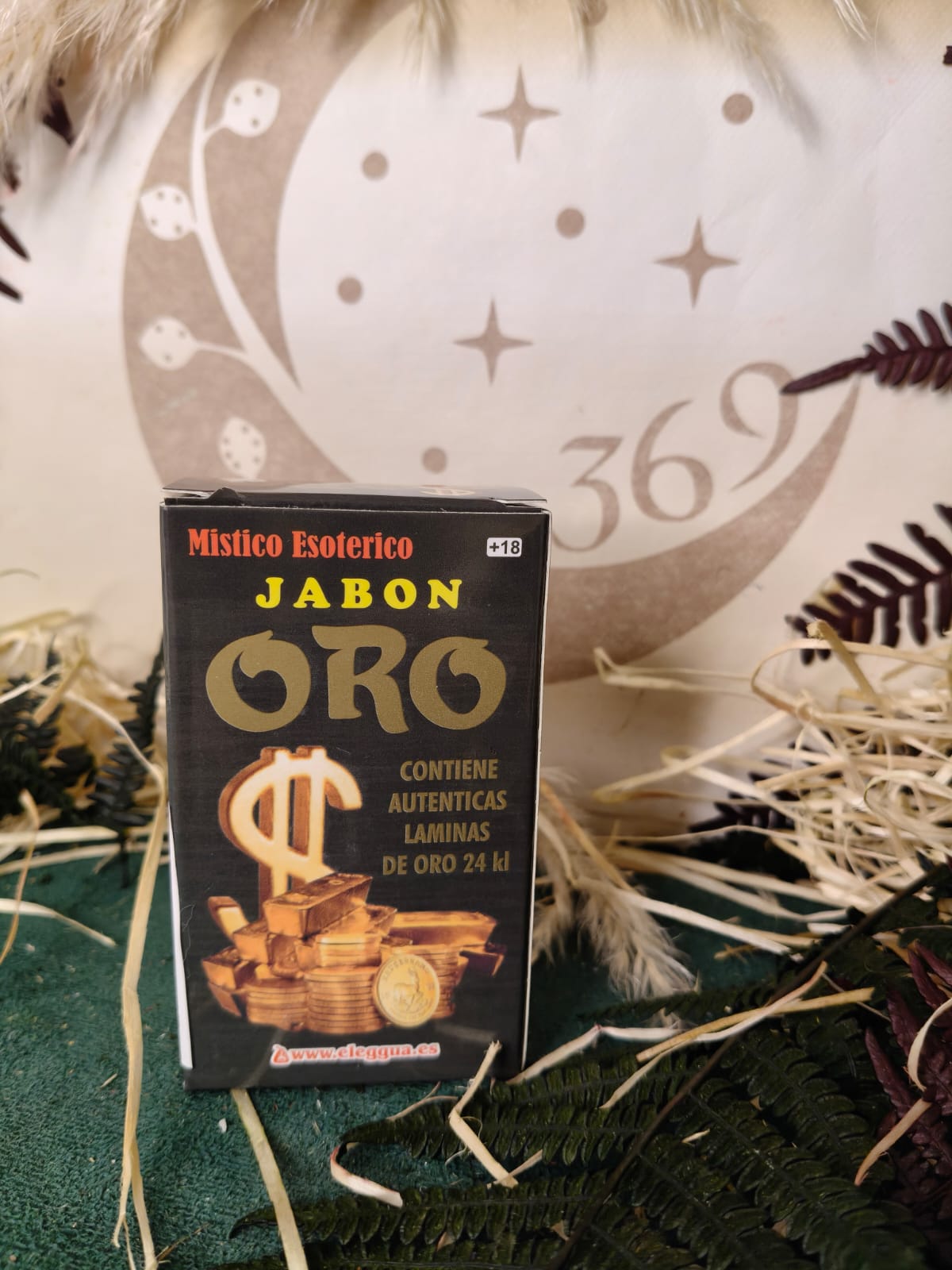 🔮 Jabón Esotérico con Láminas de Oro 24K