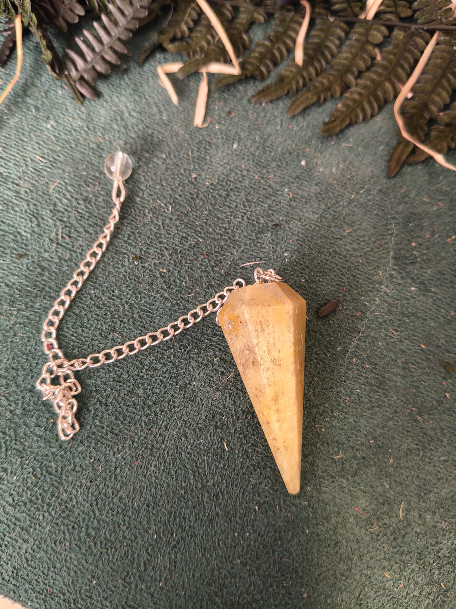 🔮 Péndulo Facetado de Cuarzo Limón - Imagen 2