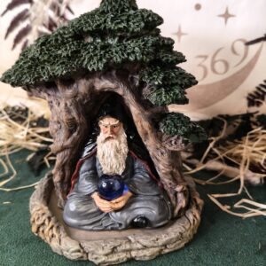 Brujo en Árbol Porta Cono de Incienso – 14 cm