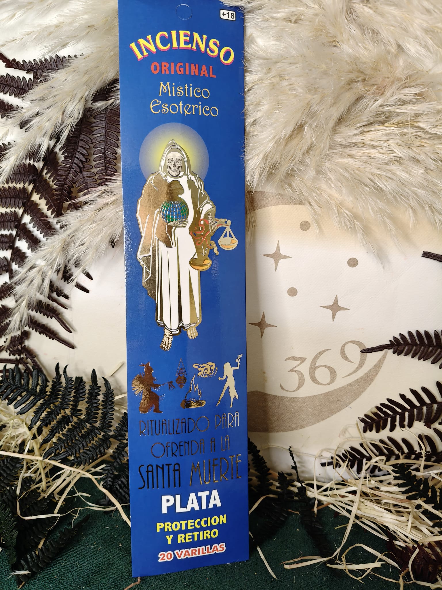 Incienso Místico Santa Muerte Plata - Imagen 2