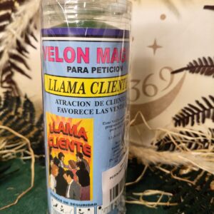 🔥 Velón Llama Clientes con Oración y Aceite de Unción