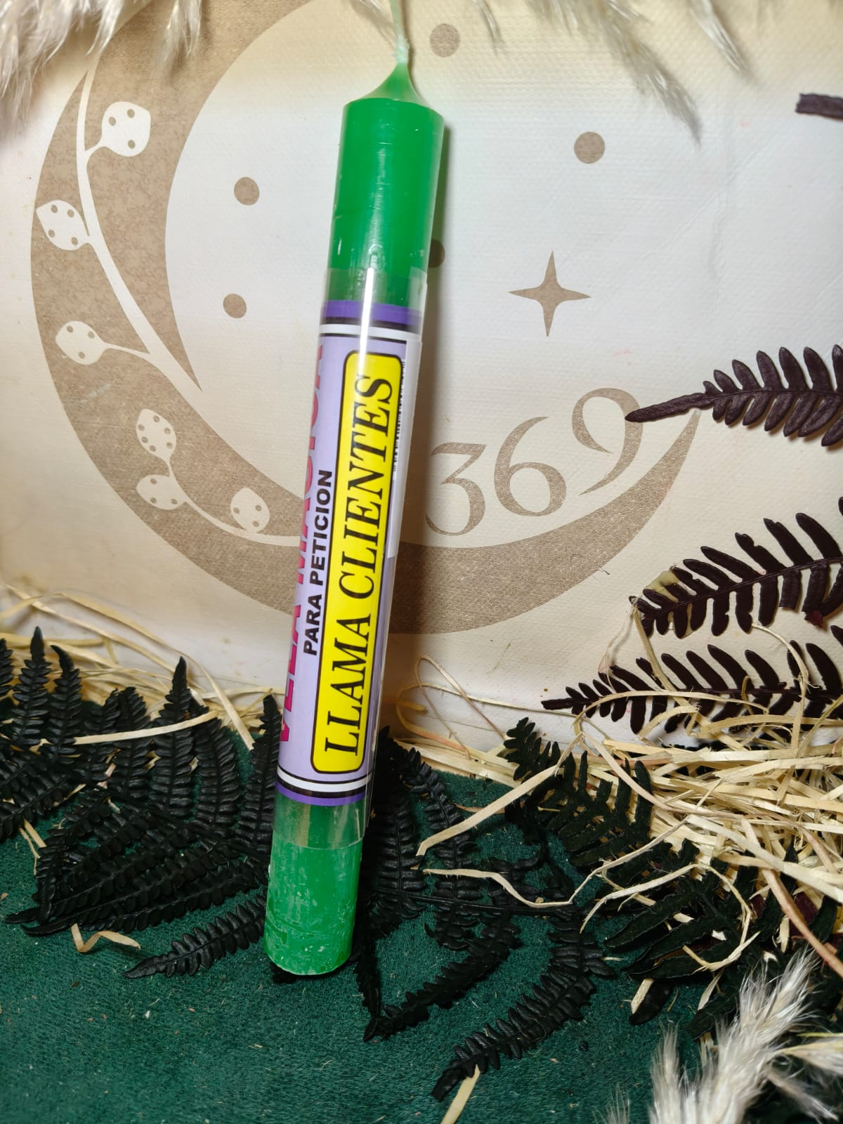 🕯️ Vela de Petición Llama Clientes con Oración