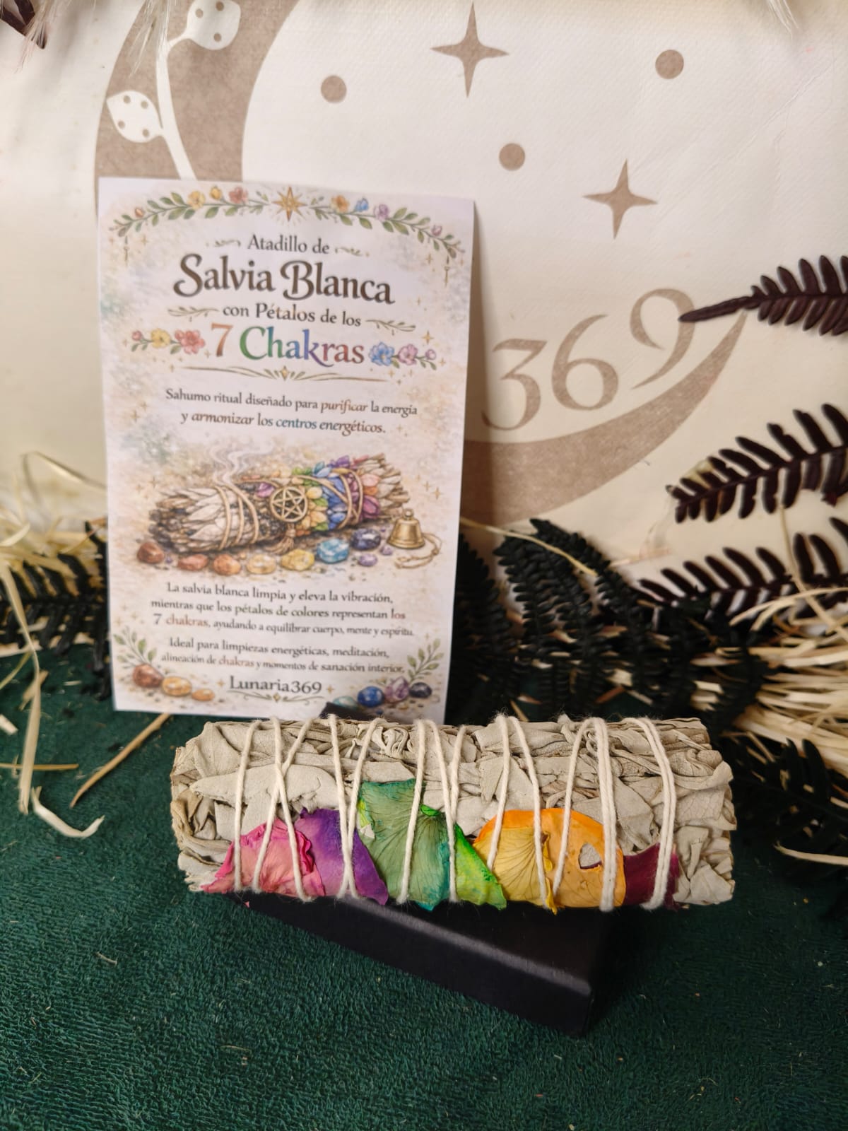 Atadillo Salvia Blanca con Chakras - Imagen 2