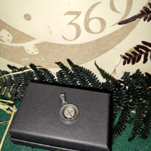 Colgante Giratorio San Benito Acero Inoxidable 15 mm – Amuleto de Protección