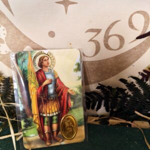 🔮 Estampa San Pancracio con Relieve Dorado