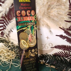🔮 Incienso Místico Coco Eleggua Abre Caminos con Oración – 20 Varillas 🚪✨