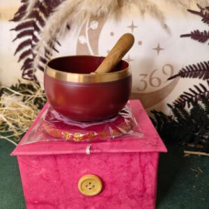 🔮 Mini Cuenco Tibetano Chakra Raíz 8 cm