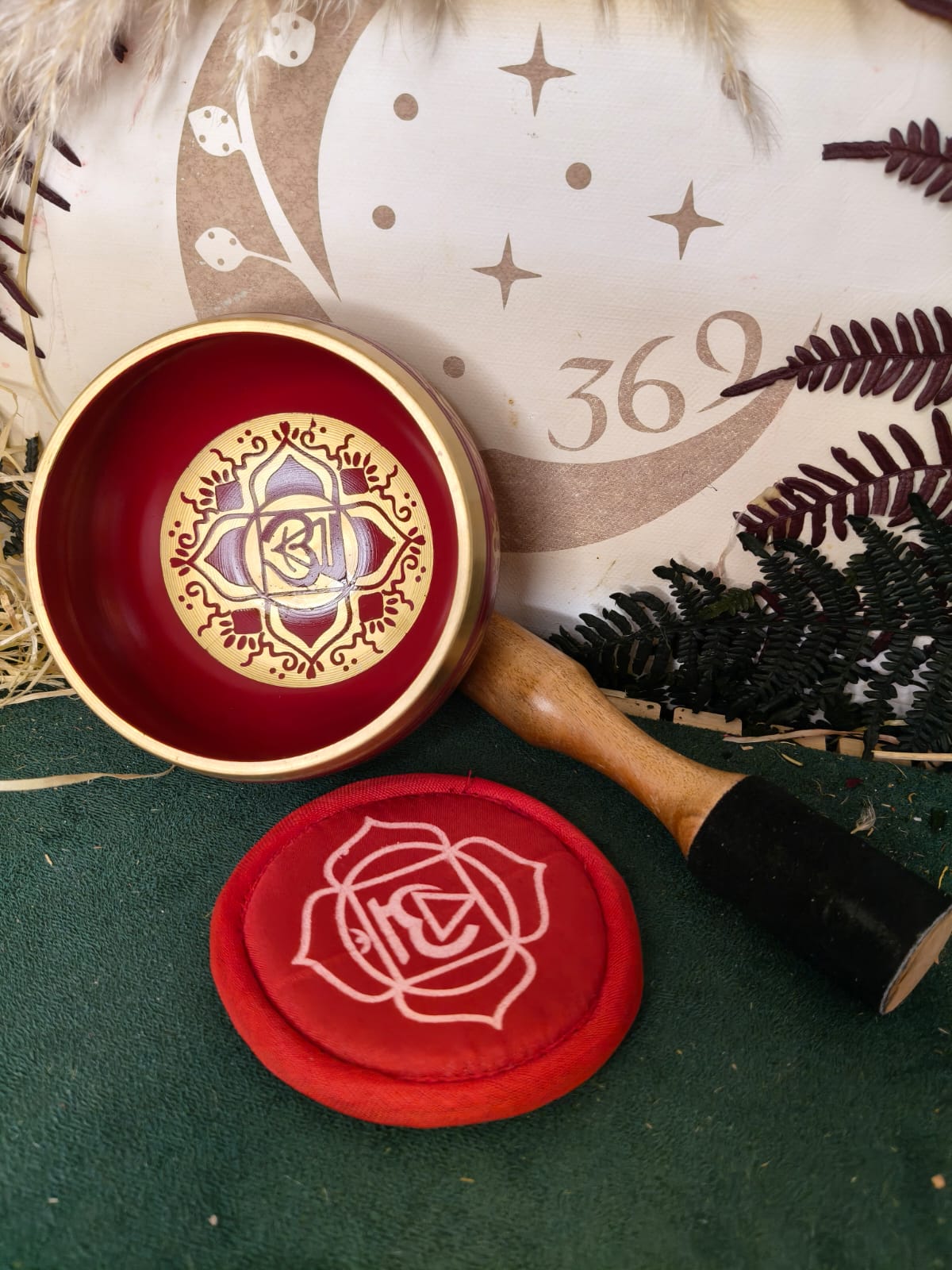 🔮 Cuenco Tibetano de Latón Chakra Raíz - Imagen 3